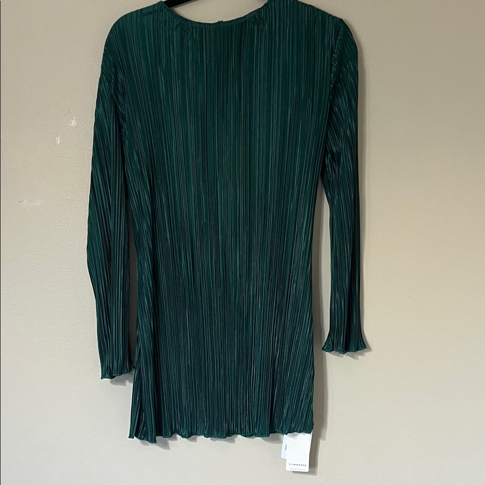 Commense Green Backless Dress